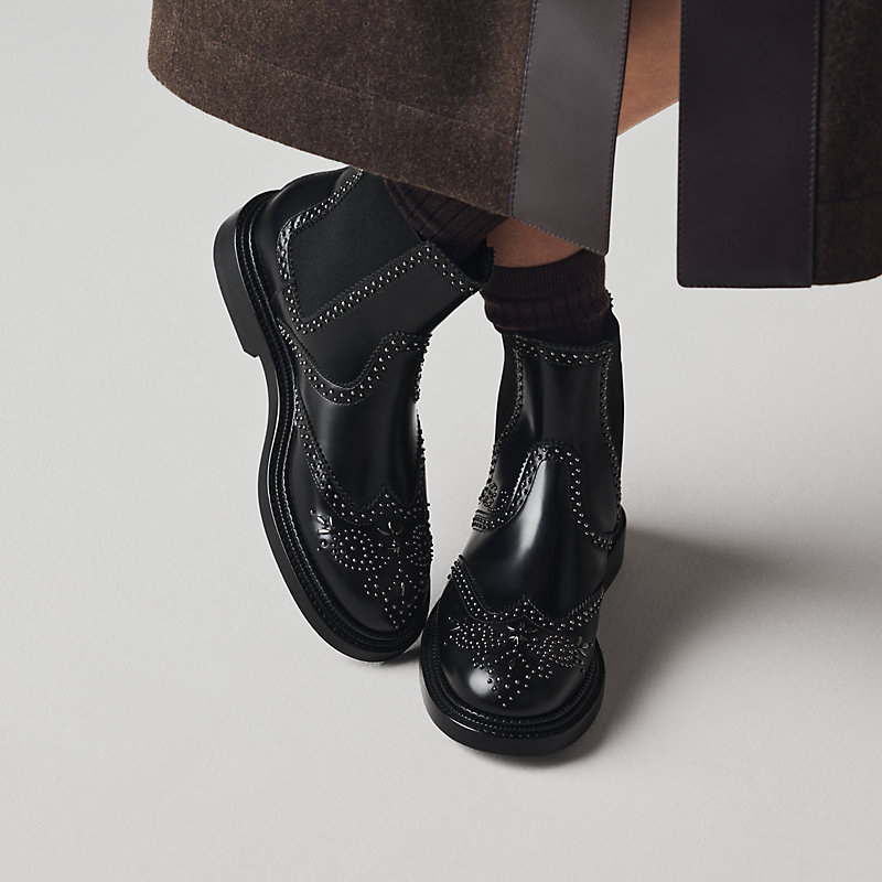 ショートブーツ 《レガシー》 - ブラック | Hermès - エルメス-公式サイト